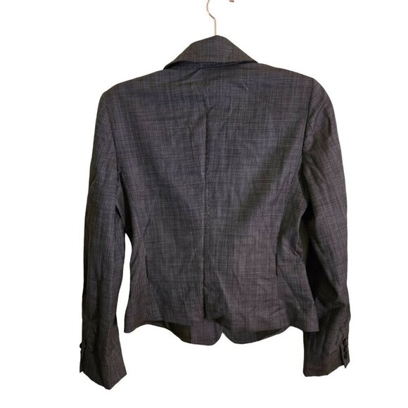 Max Mara Brown Patterned Wool Silk Asymetrical Button-Front Jacket Size 4 - Picture 2 of 9